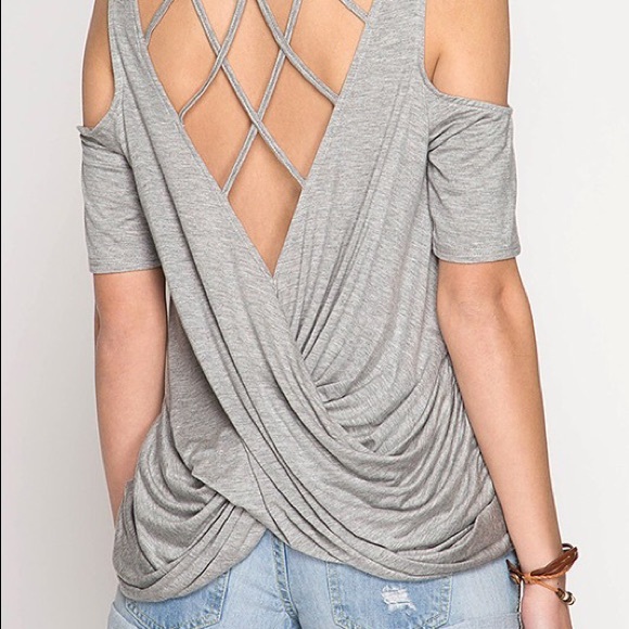 SOLD!! Crisscross Top - Picture 3 of 3